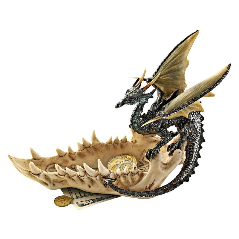Design Toscano Jaw of the Dragon Offering Dish. - Image 1